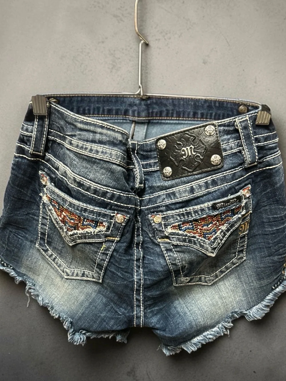 Miss Me Studded Jeans Shorts